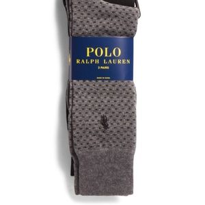 Polo Ralph Lauren 3 pack Square Dots Dress Socks